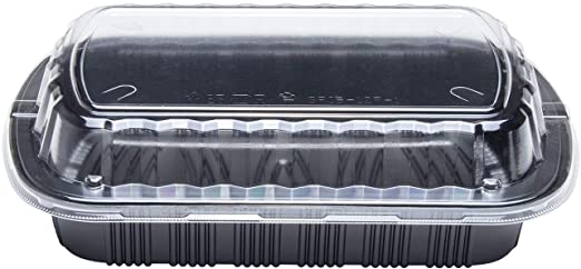 Tray 1/2 Slab Rib Black Combo 10x6.5" 22 oz