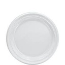 [9PWF] 9" White Thermal Plastic Plate
