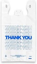 [THANKYOUTS] 1/6 T-Shirt Bag Thank You Blue .8 Mil