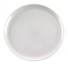 [W140] 14" White Round Platter Tray EMI Closeout