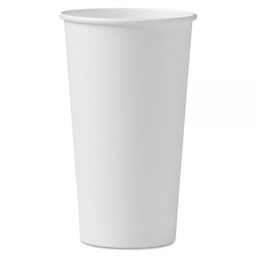 [420WHITE] 20 oz Hot Cup Paper White Solo