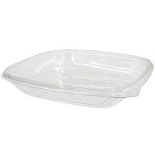 [14080B50] 5 lb 80 oz Bowl Square Clear PET