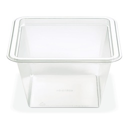 [CC1-32] 32 oz Square Container Fresh 'N Clear RPET