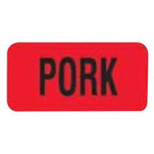 [PORK] Label Day-Glo Pork Closeout