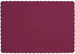 [PLMTBU10X14] Placemat Burgundy Paper 10x14"