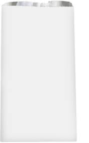[QTF-PLAIN] Bag Foil White Quart Qt 32 oz