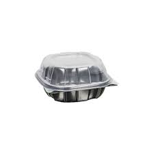 [PH-661] 6x6x3" Black Hinged Container